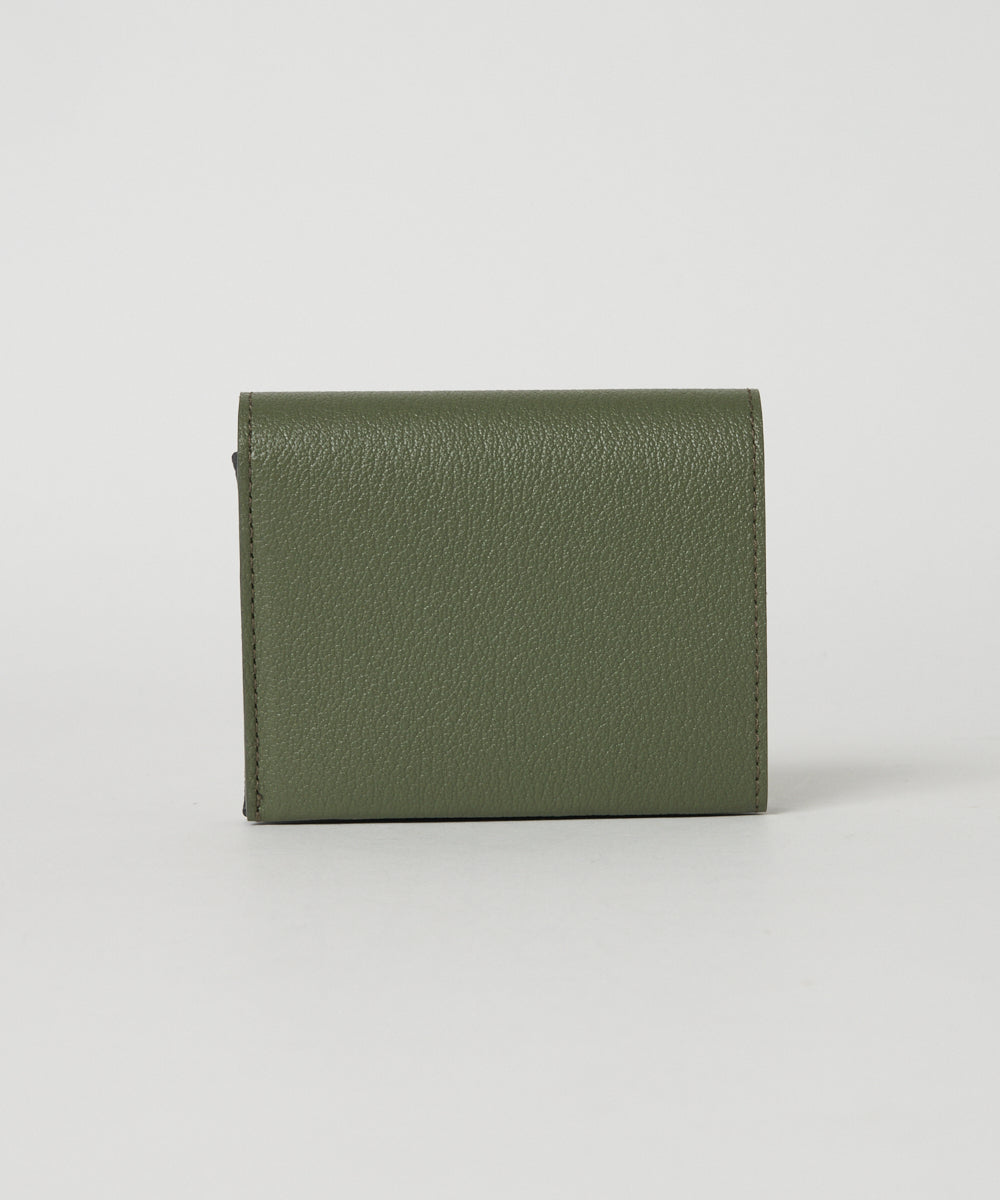 【再入荷】Bifold Compact Wallet - Olive × Gray