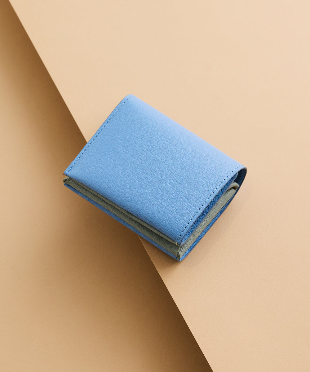 Bifold Compact Wallet - Bluevista × Gray