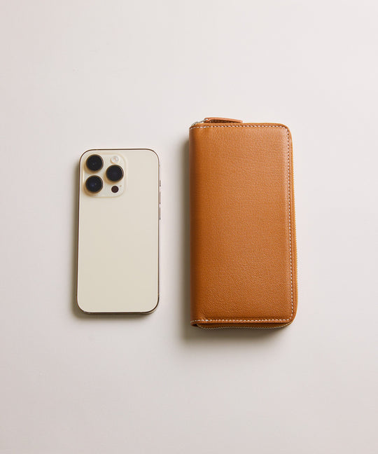 Mini Round Zip Long Wallet - Camel – MOLINI（モリニ）オフィシャル