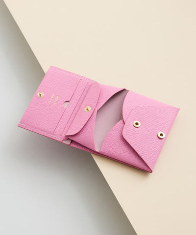 【新色/予約販売】4月末〜5月上旬頃発送予定　Bifold Compact Wallet - Pink× Pink