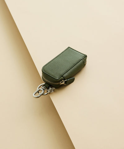 【新型】Key Case -Olive × Gray