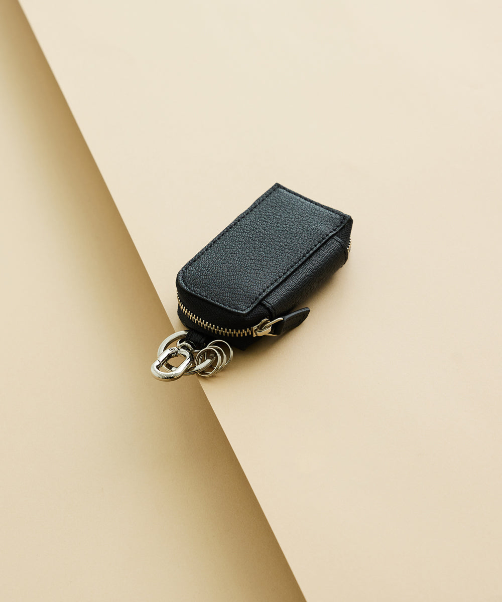 【新型】Key Case- Black × Gray