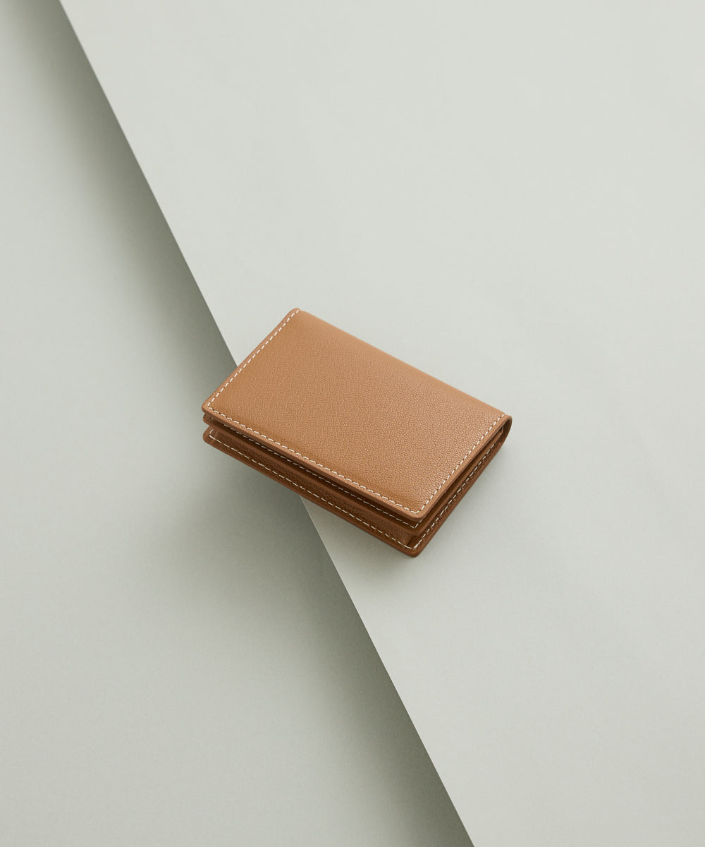 【再入荷】Card Holder -  Camel