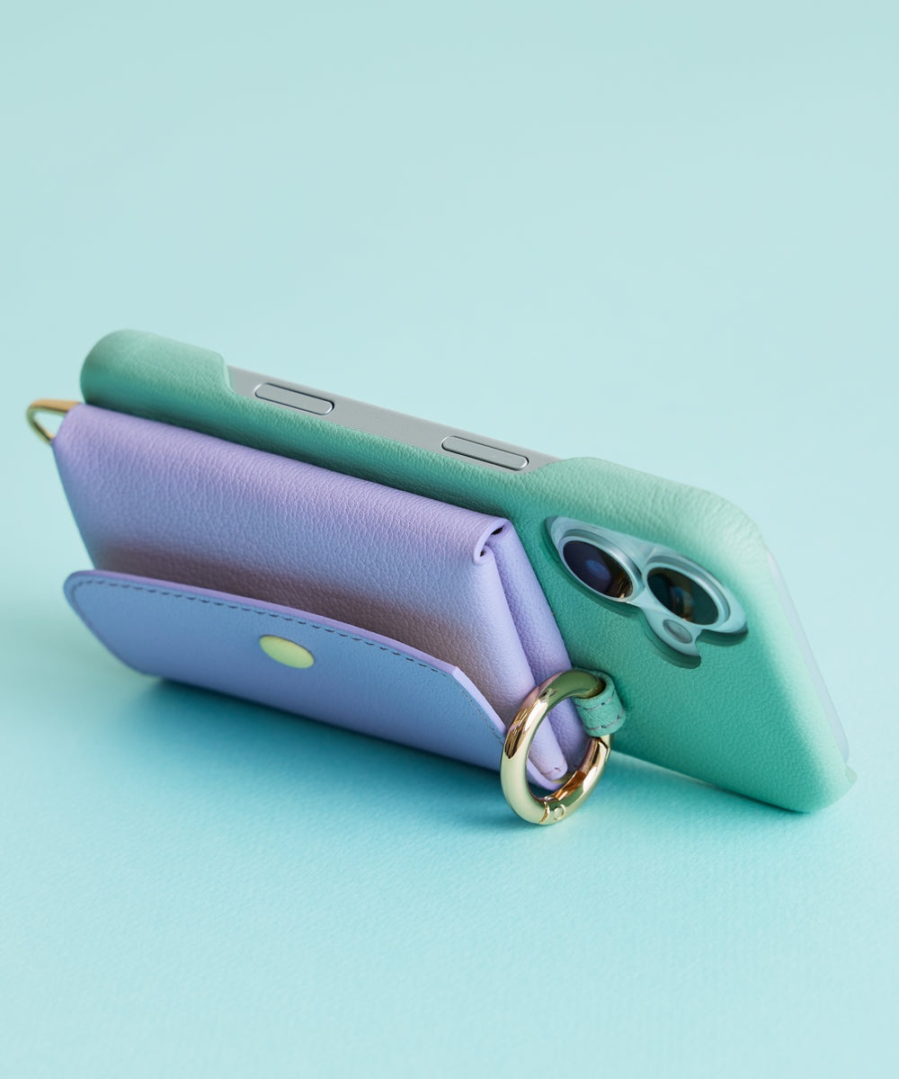 iPhone Case (iPhone16,17) - Jade Green × Lavender MULTI COL