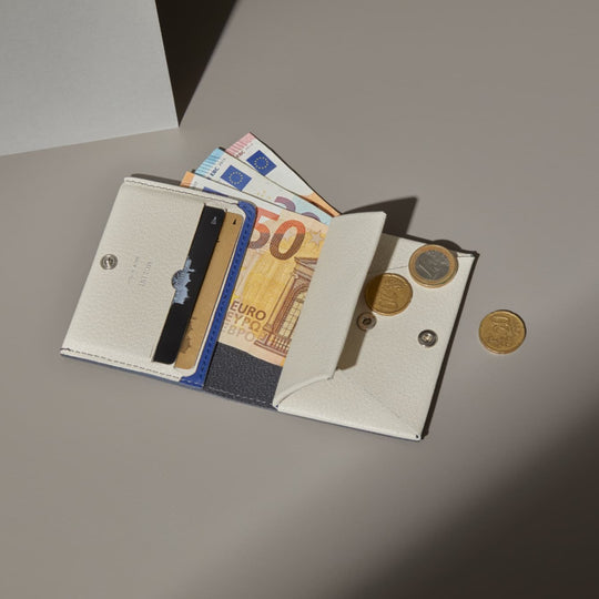 Bifold Compact Wallet - Gray × Off white – MOLINI（モリニ