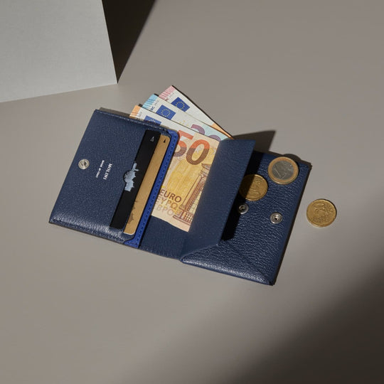 MOLINI ネイビー 二つ折り財布　バイフォールドコンパクトウォレット MOLINI モリニ Bifold Compact Wallet バイフォールドコンパクト