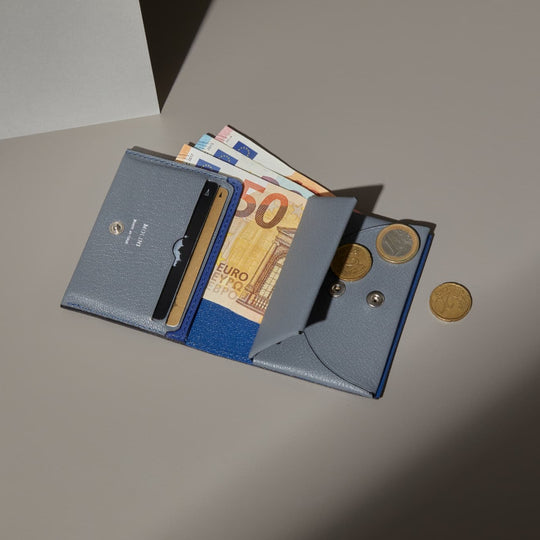 MOLINI Bifold Compact Wallet ロイヤルブルー×グレー 再入荷】Bifold Compact Wallet - Blue × Gray – MOLINI（モリニ