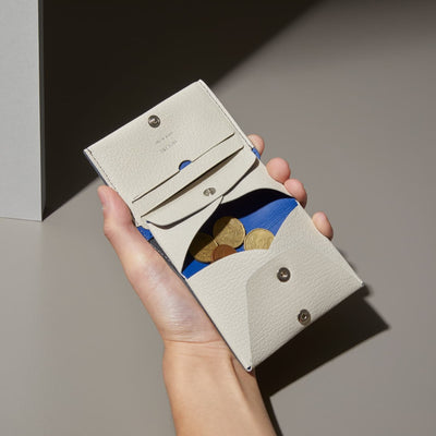 【予約販売】Bifold Compact Wallet  -  Gray × Off-white