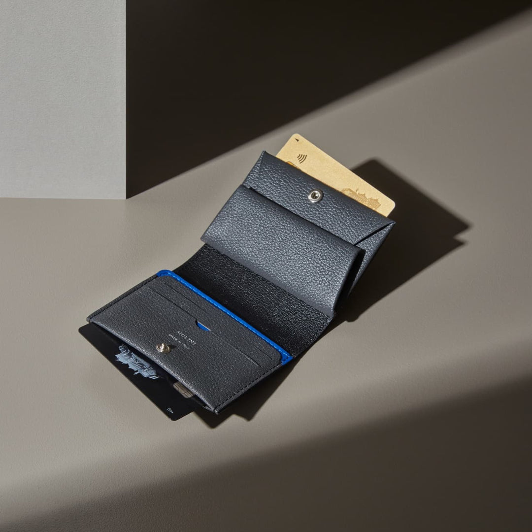 再入荷】 Bifold Compact Wallet - Black × Gray – MOLINI
