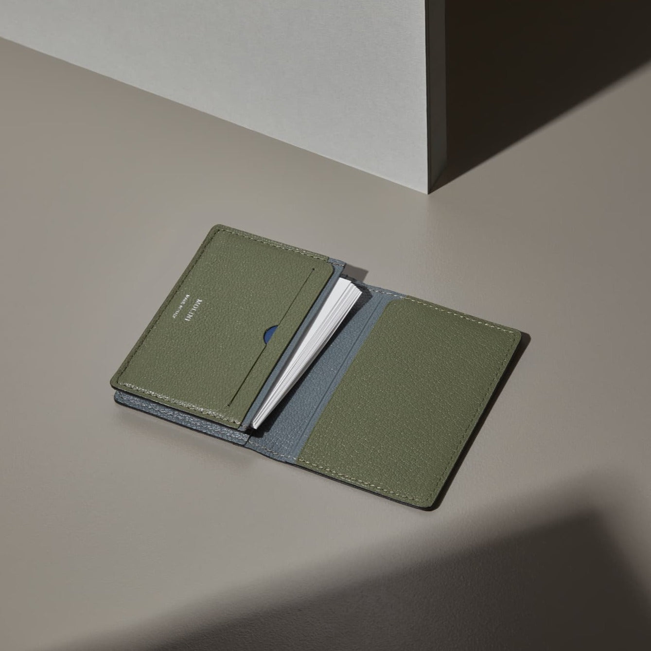 Card Holder -  Olive × Gray
