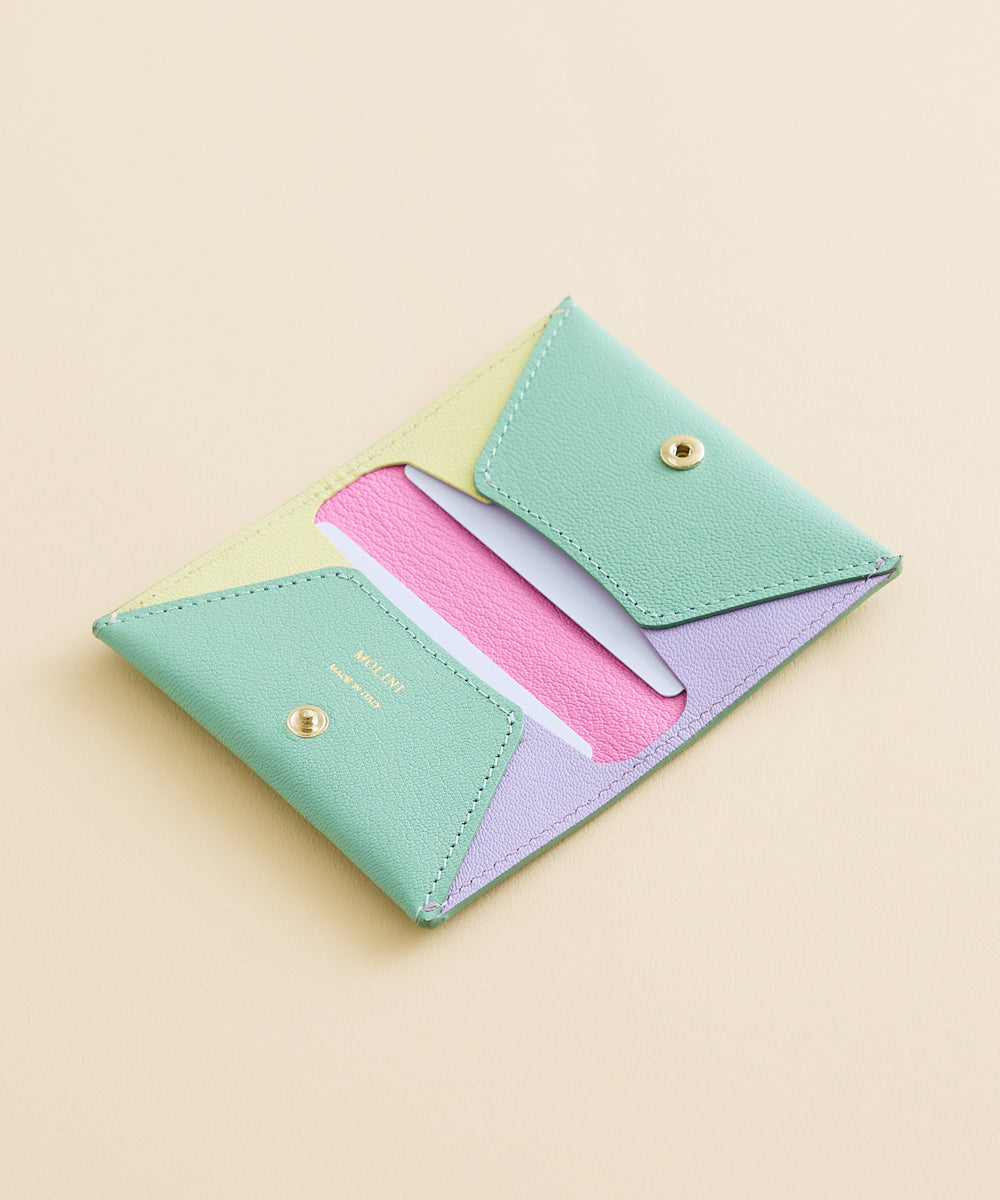 munenori4ケース Mini Card Case - Jade green × MULTI COL – MOLINI（モリニ