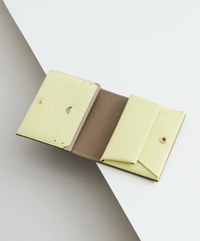 【再入荷】Bifold Compact Wallet -Topo×yellow