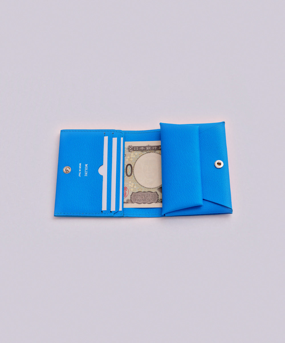 Bifold Compact Wallet - FLUO BLUE - AYA KANEKO別注 – MOLINI