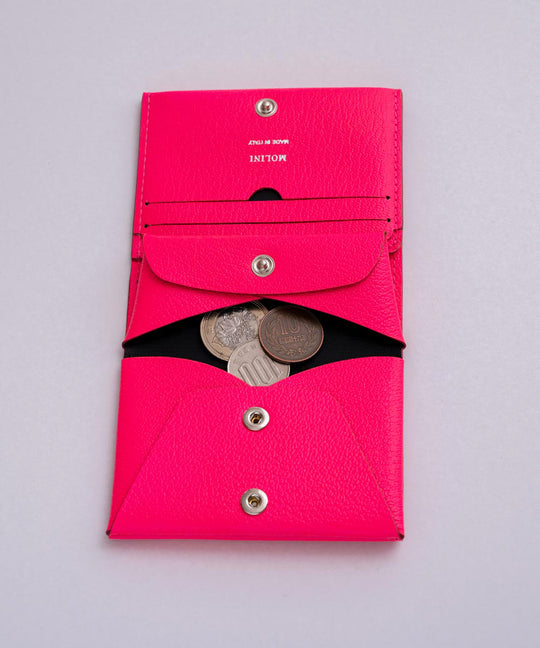 Bifold Compact Wallet - FLUO PINK - AYA KANEKO別注 – MOLINI