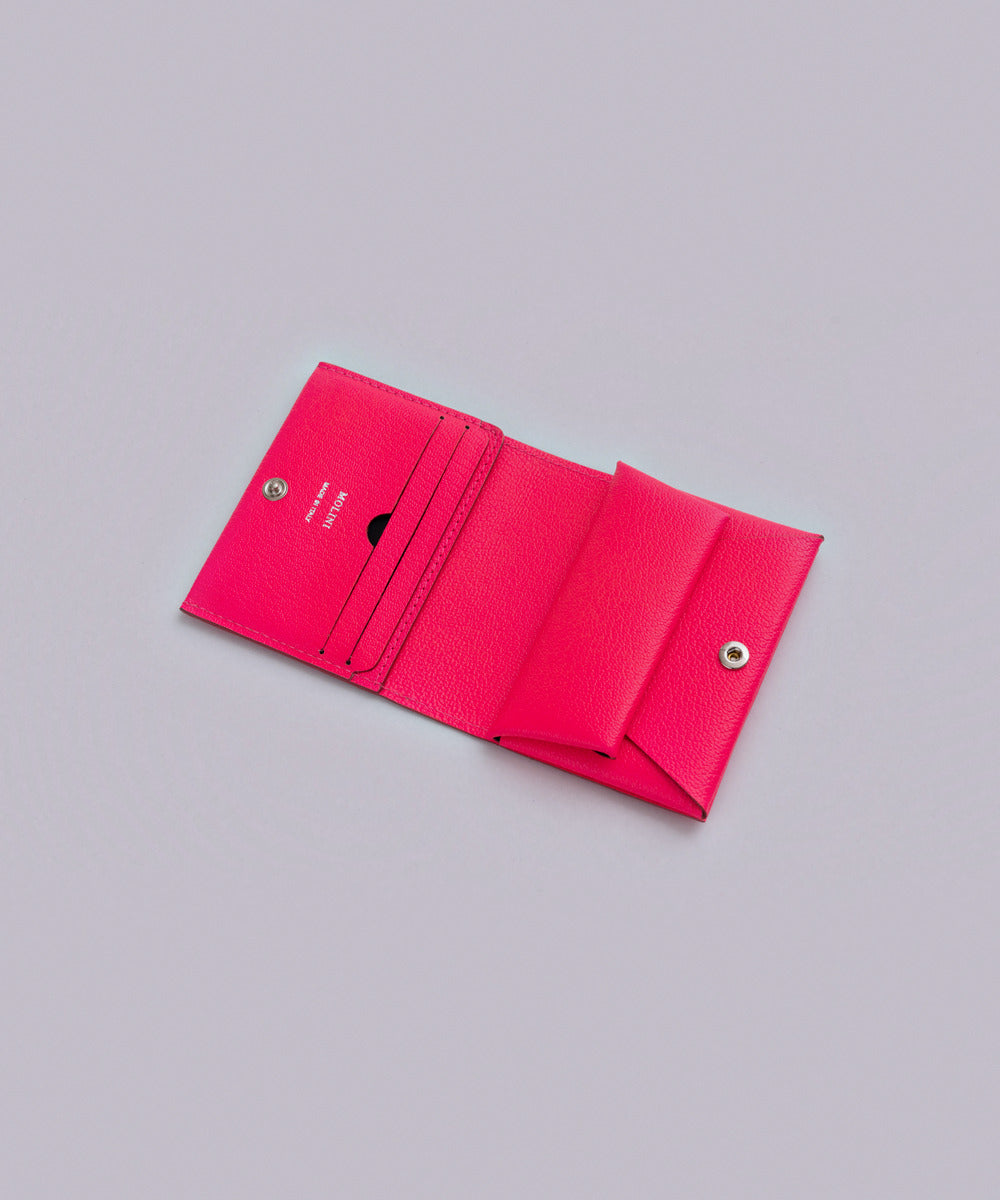Bifold Compact Wallet - FLUO PINK - AYA KANEKO別注 – MOLINI