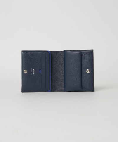 【再入荷】Bifold Compact Wallet  -  Navy × Navy