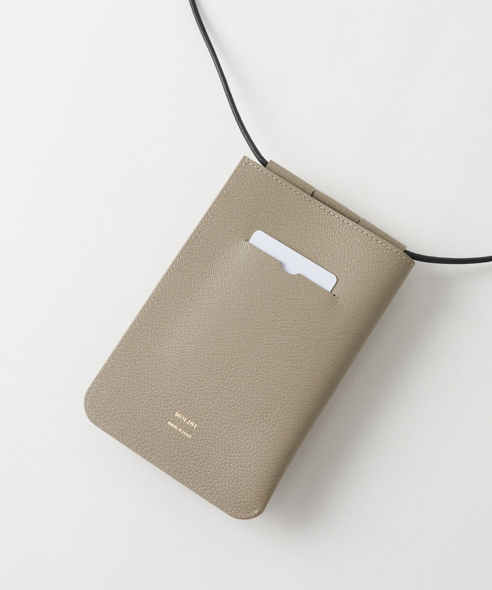 Phone Shoulder Wallet - Beige – MOLINI（モリニ）オフィシャル 