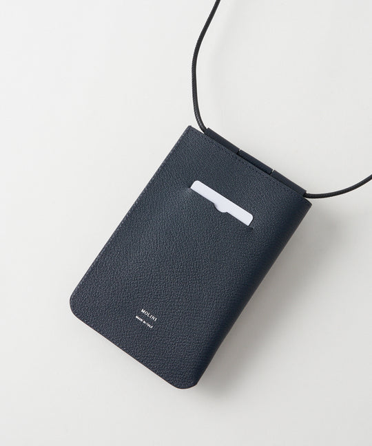 値下げ‼️【LOUVINI】 レザースマートフォンコード 再入荷】Phone Shoulder Wallet - Navy – MOLINI（モリニ
