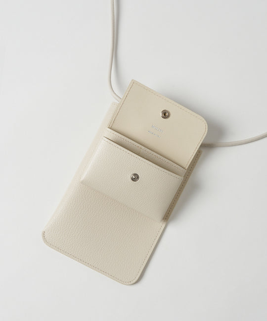 モリニ Phone Shoulder Wallet オフホワイト Phone Shoulder Wallet - Off white – MOLINI（モリニ）オフィシャル