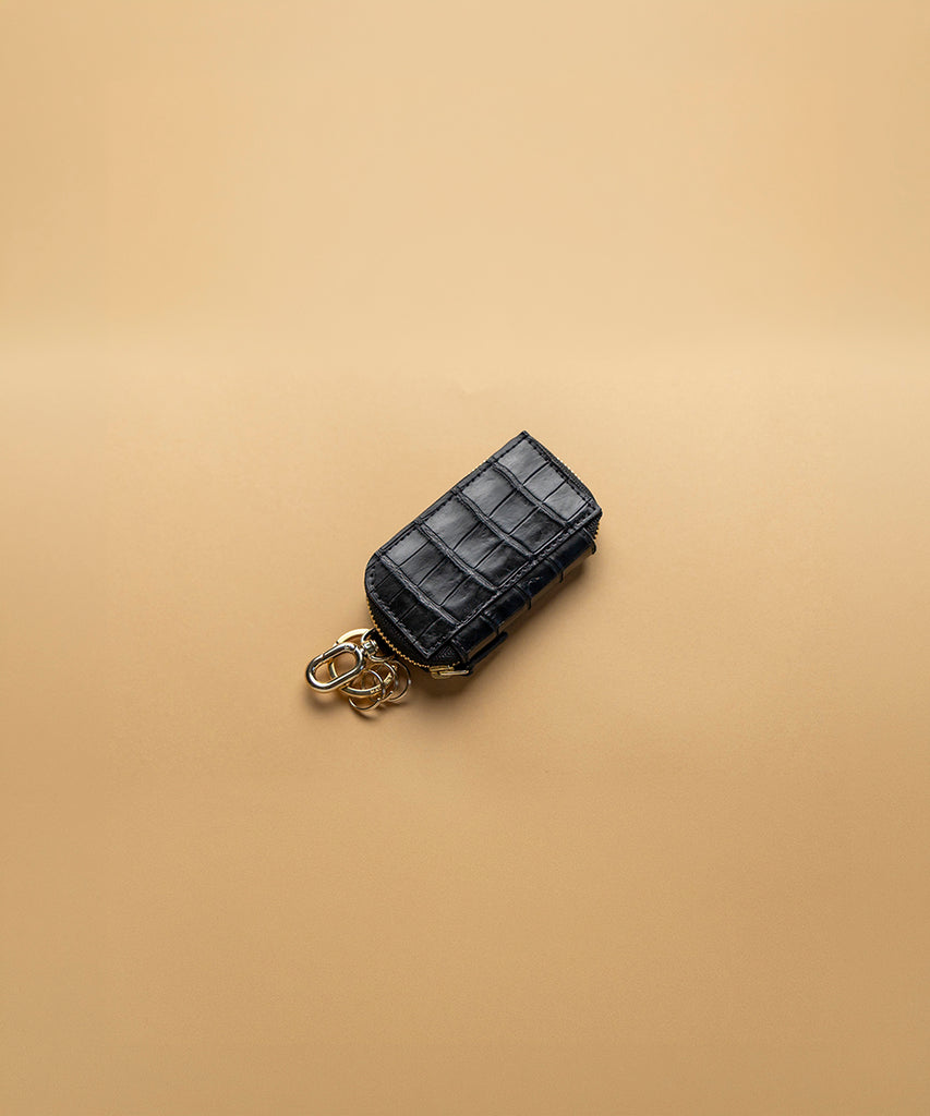 LEON COLLABORATION CROCODILLE - KEY CASE - NAVY – MOLINI（モリニ