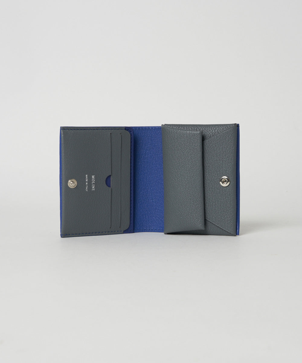 Bifold Compact Wallet - Blue × Gray – MOLINI（モリニ