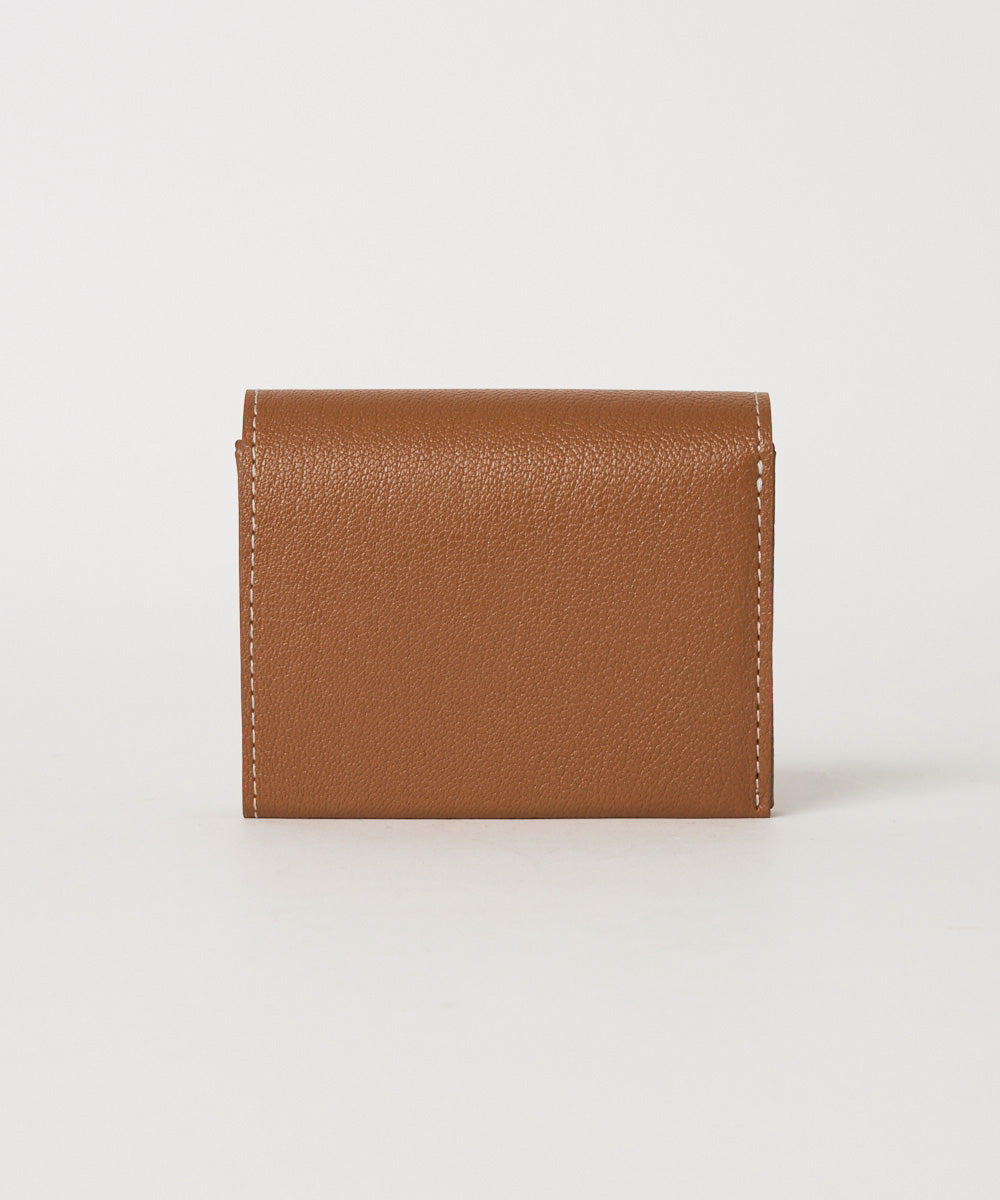 Bifold Compact Wallet  -  Camel
